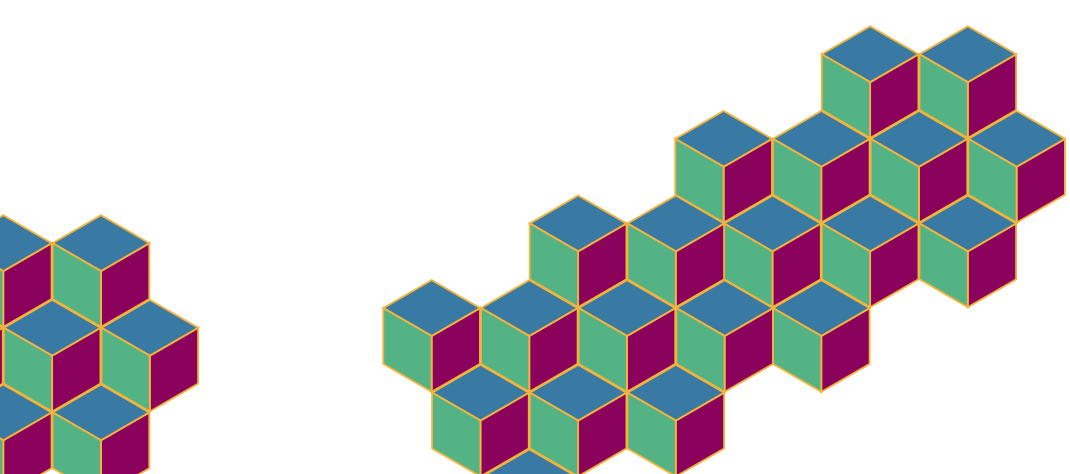 background image of cubes arranged as steps